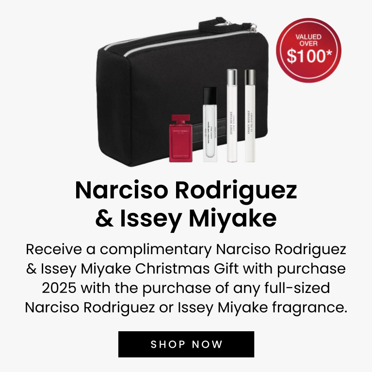Receive a complimentary Narciso Rodriguez & Issey Miyake Christmas Gift Set 2025 with the purchase of any full-sized Narciso Rodriguez or Issey Miyake fragrance. Click here to shop now.