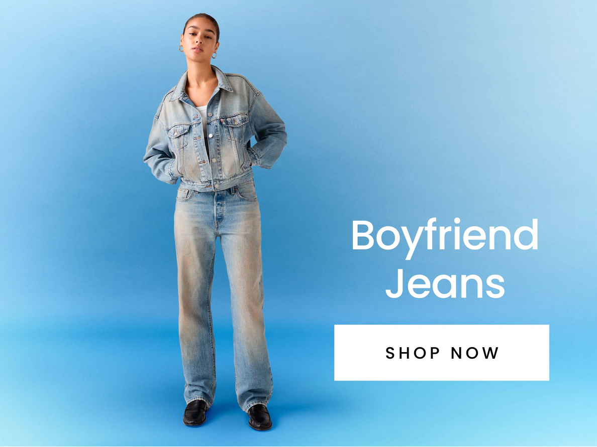 Women's boyfriend denim jeans. Shop now.