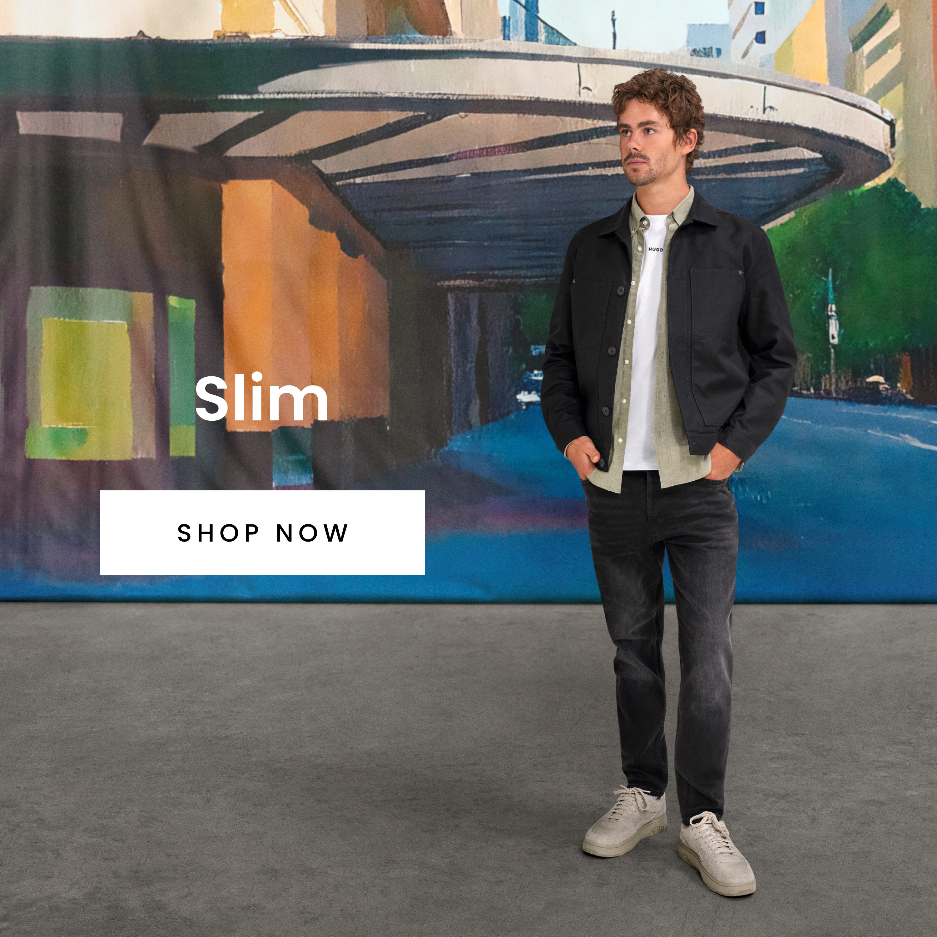 Men's slim denim jeans. Shop now.