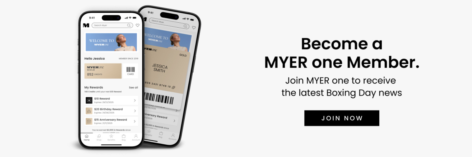 Become a Myer One Member. Join Myer one to receive the latest Boxing Day news. Join Now