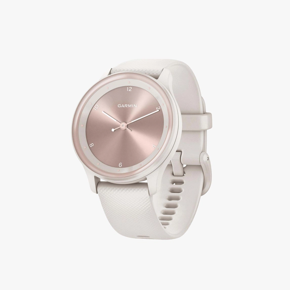 Click here to shop the Garmin Vivomove Sport Hybrid Smartwatch in Ivory
