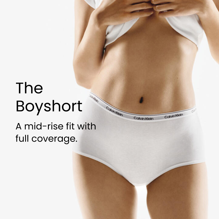 Calvin Klein
The Boyshort
A mid-rise fit with full coverage.