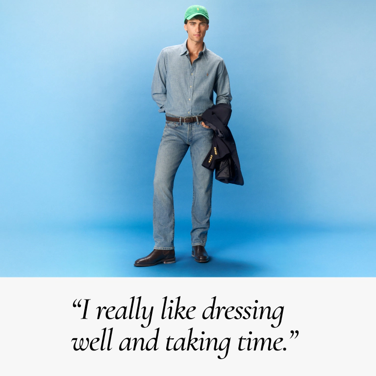 "I really like dressing well and taking time"