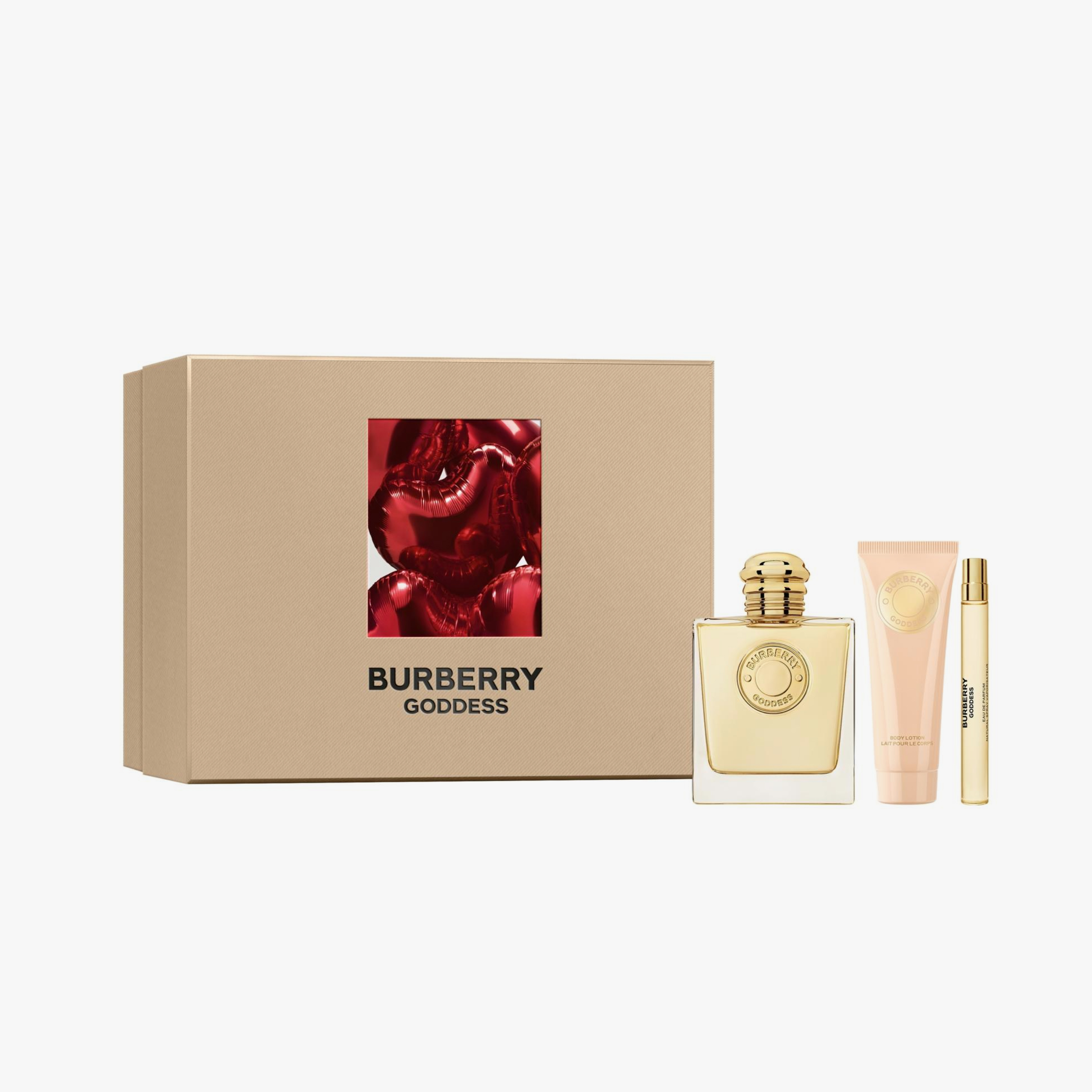 Click here to shop the Burberry Goddess 100ml Giftset