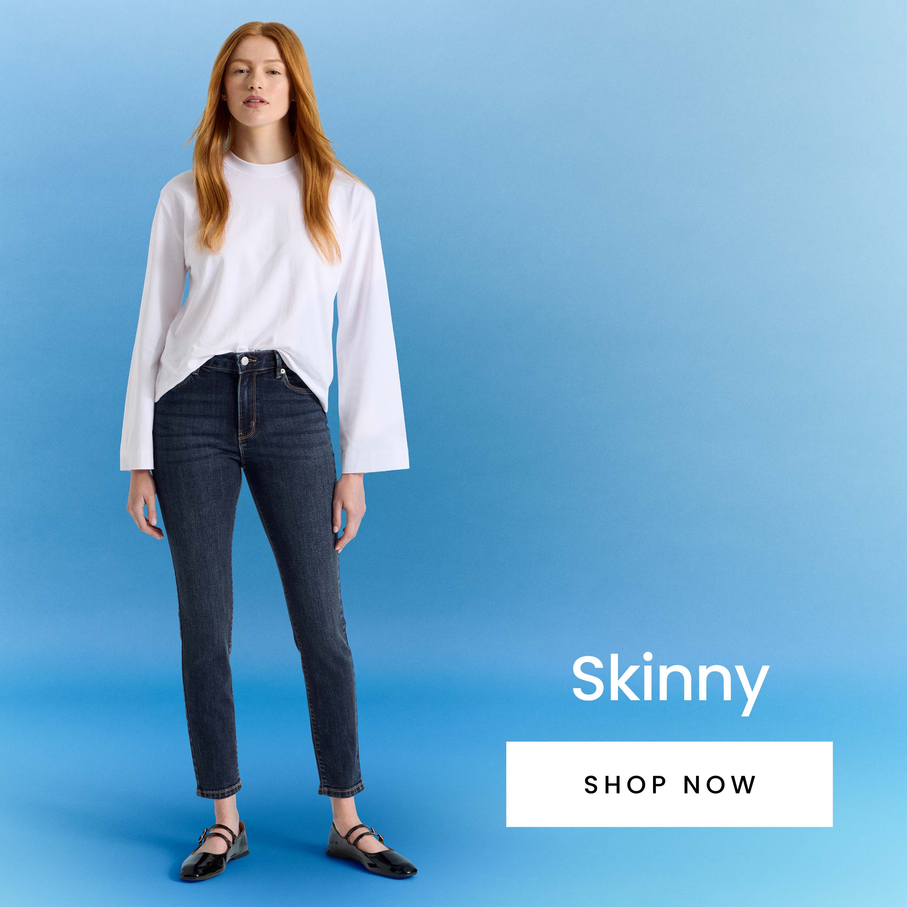 Women's skinny denim jeans. Shop now.