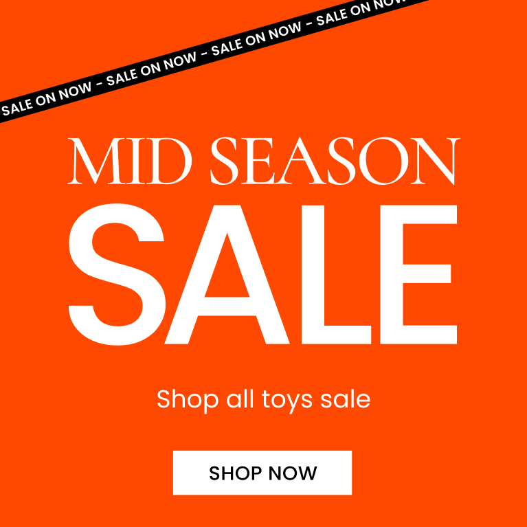 Mid season sale. Shop all toys sale. Shop now.