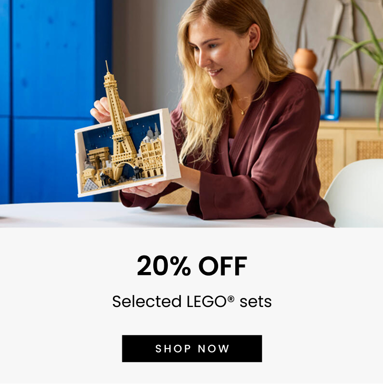 20% off selected LEGO® sets. Click here to shop now.