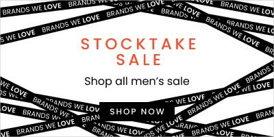 Shop the men's stocktake sale Brands We Love. Click here to shop now.
