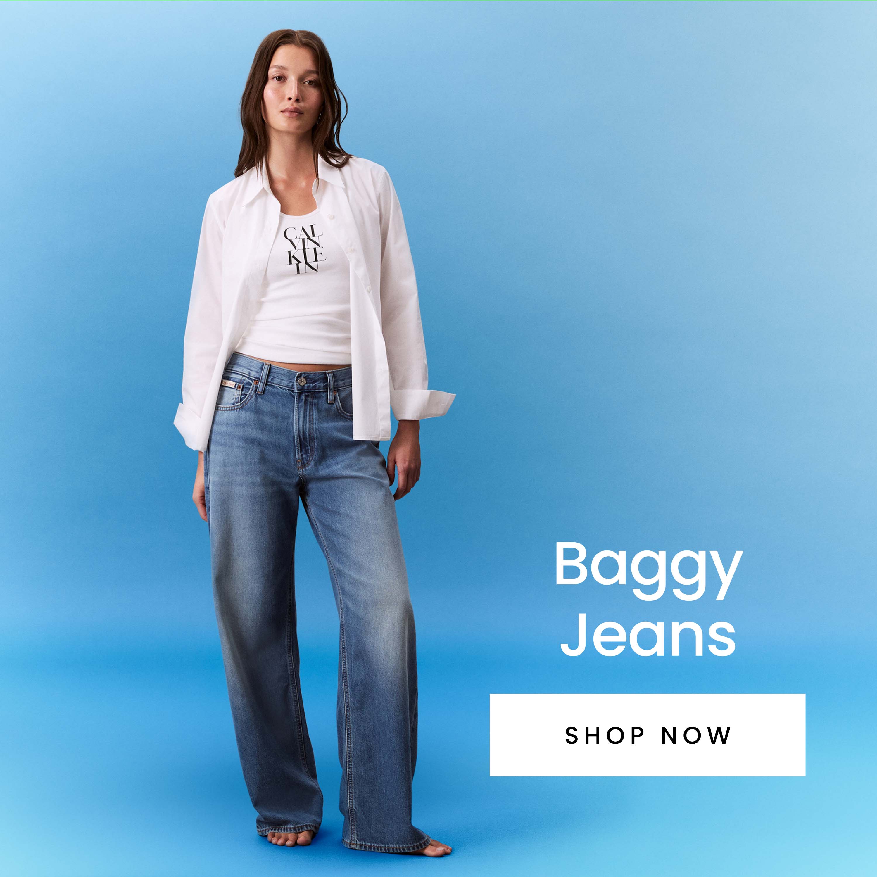 Women's baggy denim jeans. Shop now.