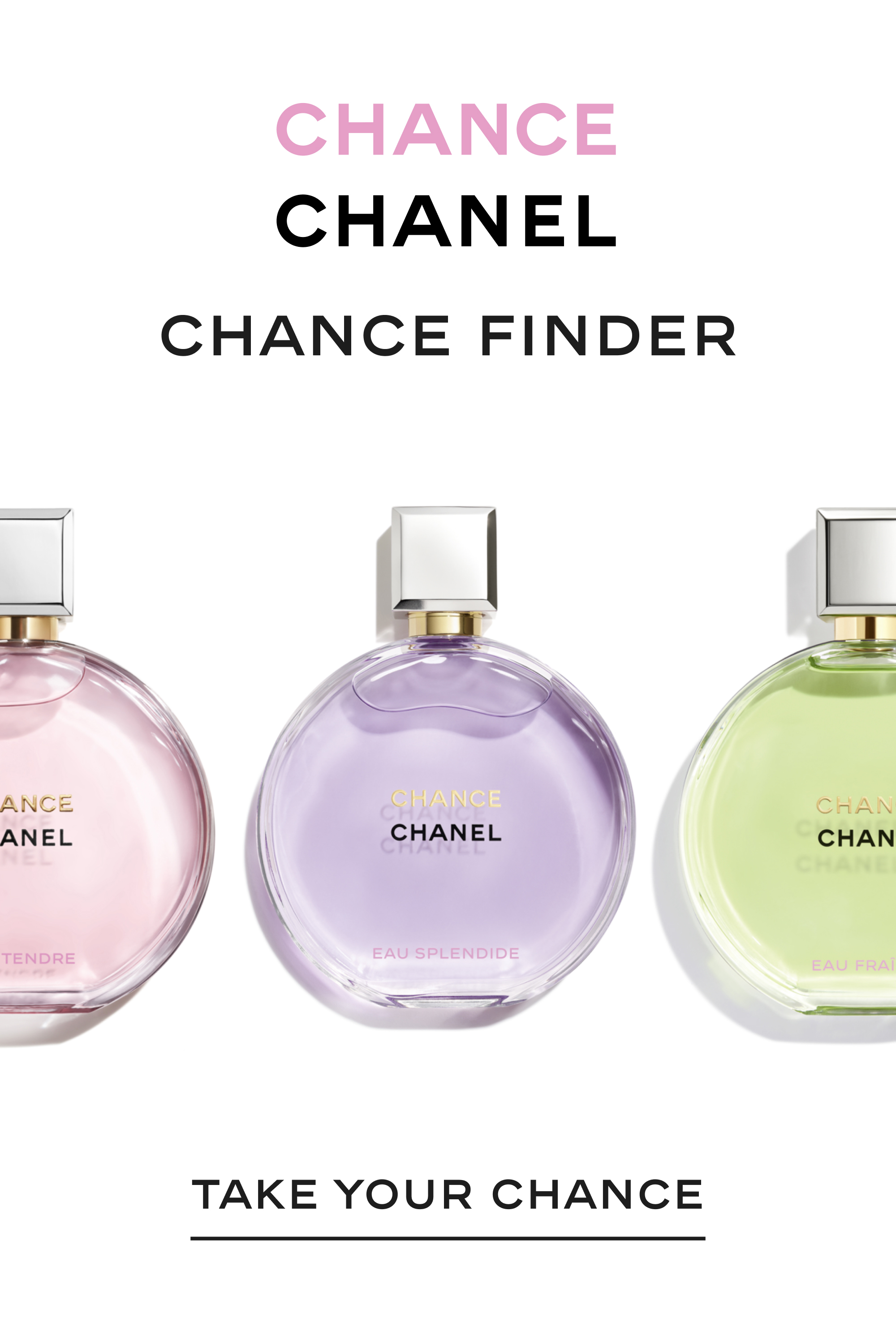 Chanel Chance fragrance finder. Take your chance