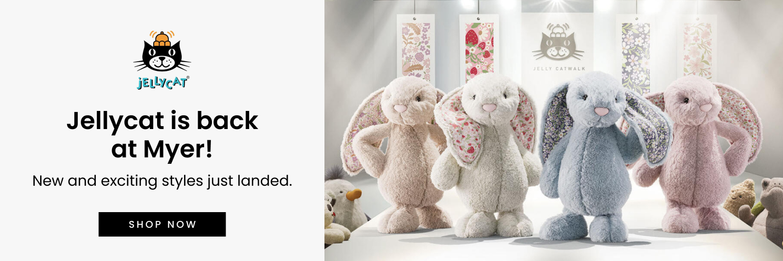 Jellycat is back at Myer! New and exciting styles just landed. Click here to shop now.
