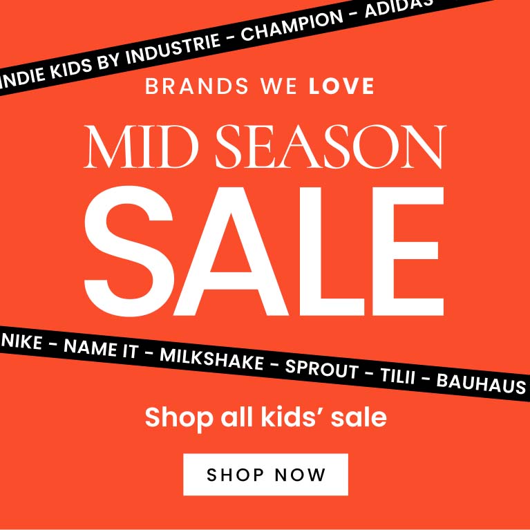 Brands we love. Mid season sale. Shop all kids sale. Shop now.