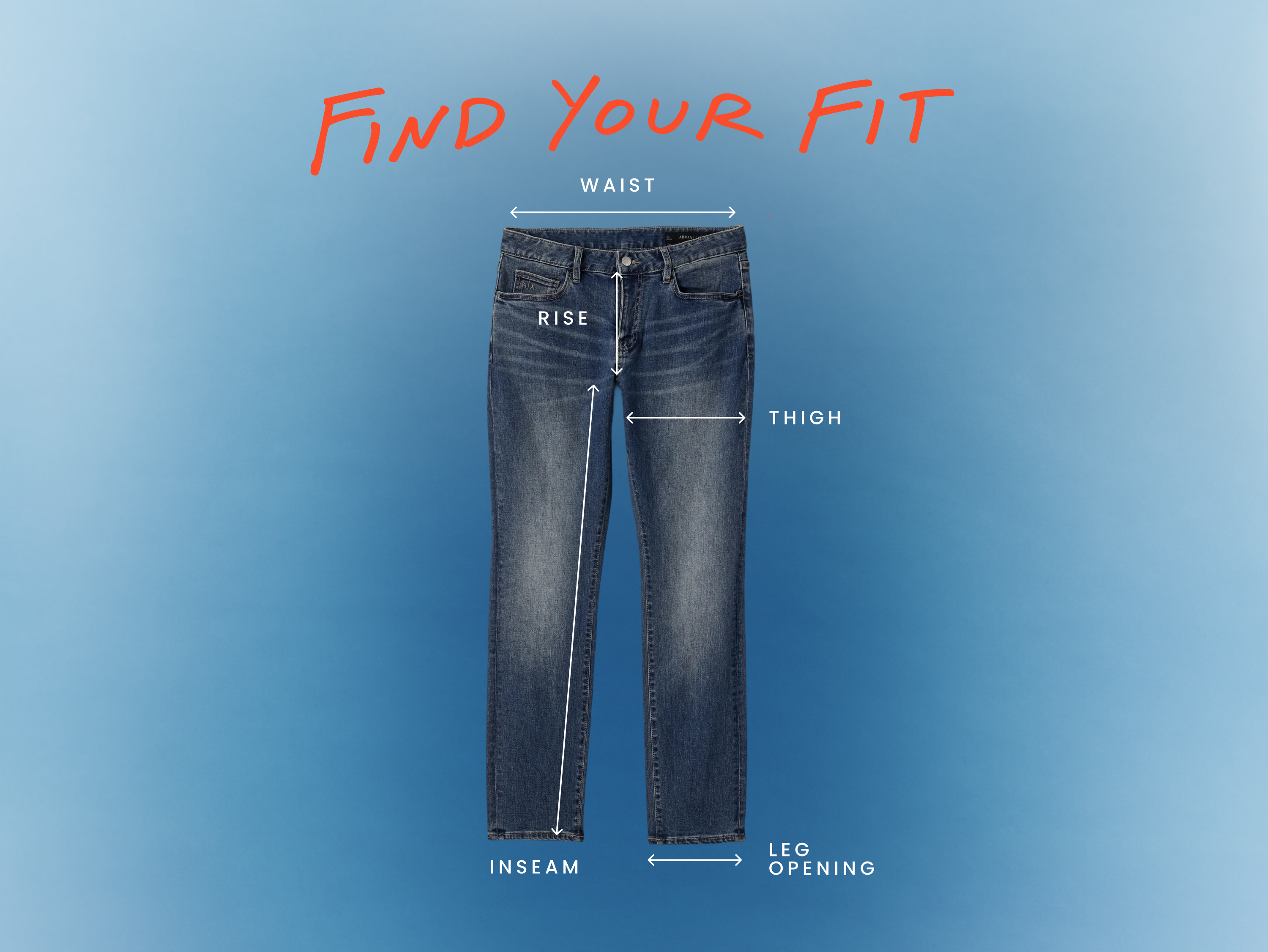 How to measure and fit your jeans