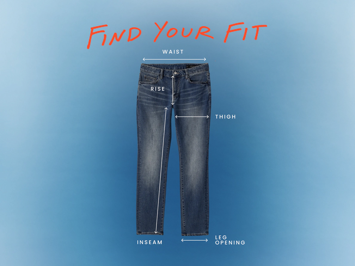 How to measure and fit your jeans