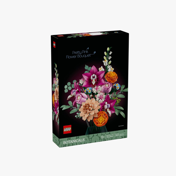 LEGO® Botanicals Pretty Pink Flower Bouquet Building Kit