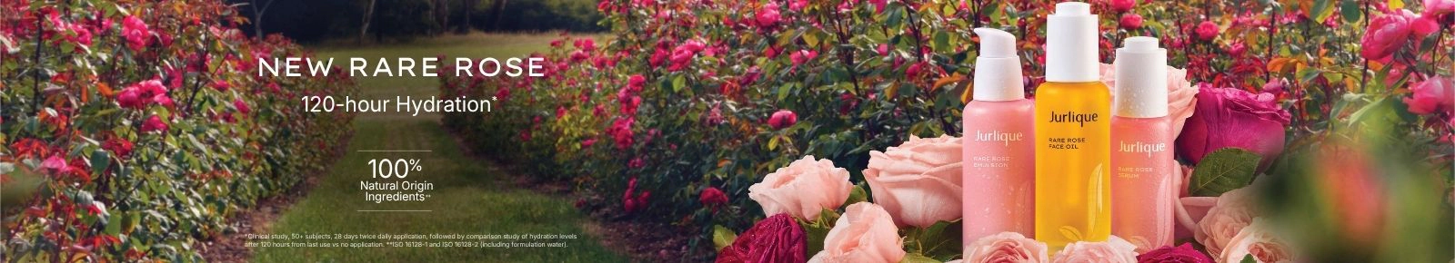 Jurlique
New Rare Rose
120-hour Hydration*
100% Natural Origin Ingrients**