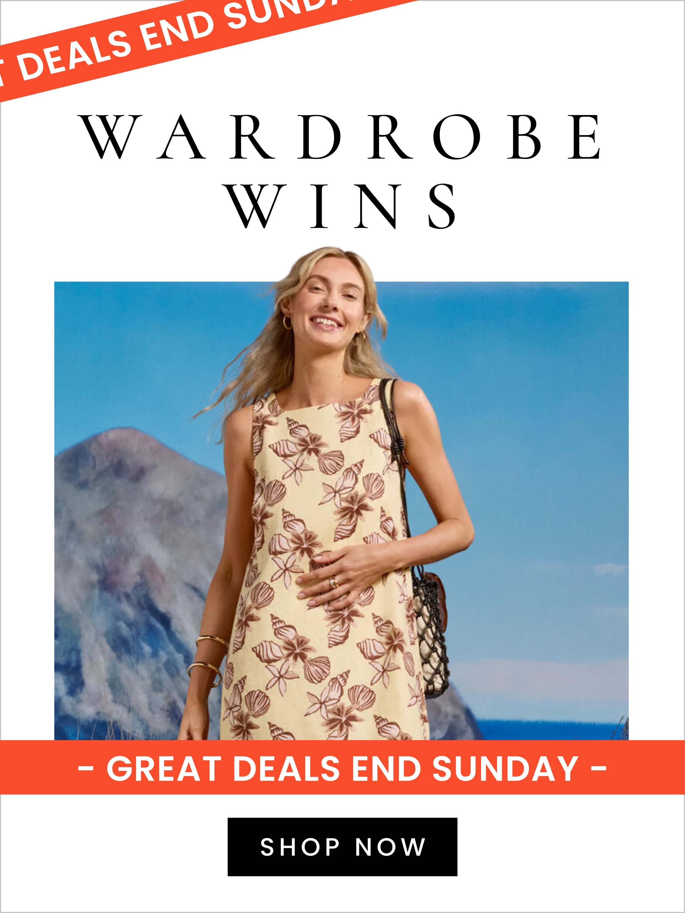Wardrobe Wins Ends Sunday. Click here to shop now.