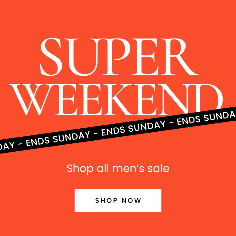 Super weekend. Shop all mens sale. Shop now.