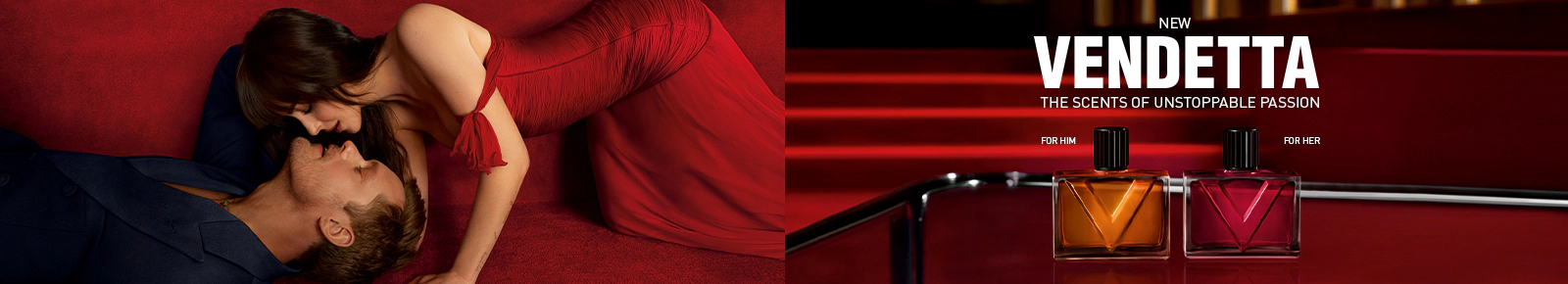 Valentino Vendetta. The scents of unstoppable fashion.