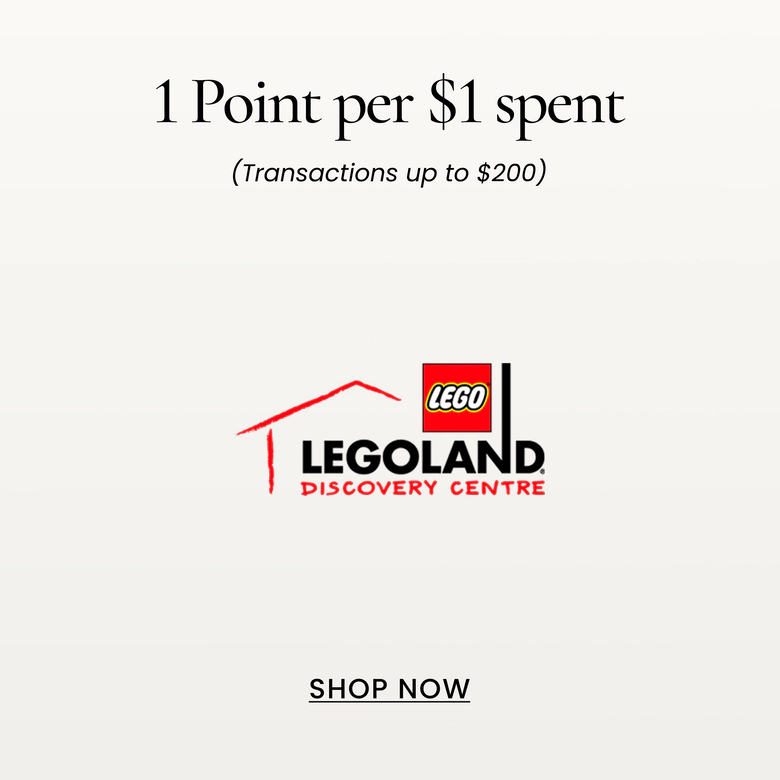1 Point per $1 spent
(Transactions up to $200)
SHOP NOW