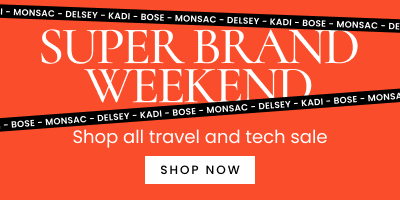 Shop the Travel & Tech's Super Brand Weekend sale. Click here to shop now.