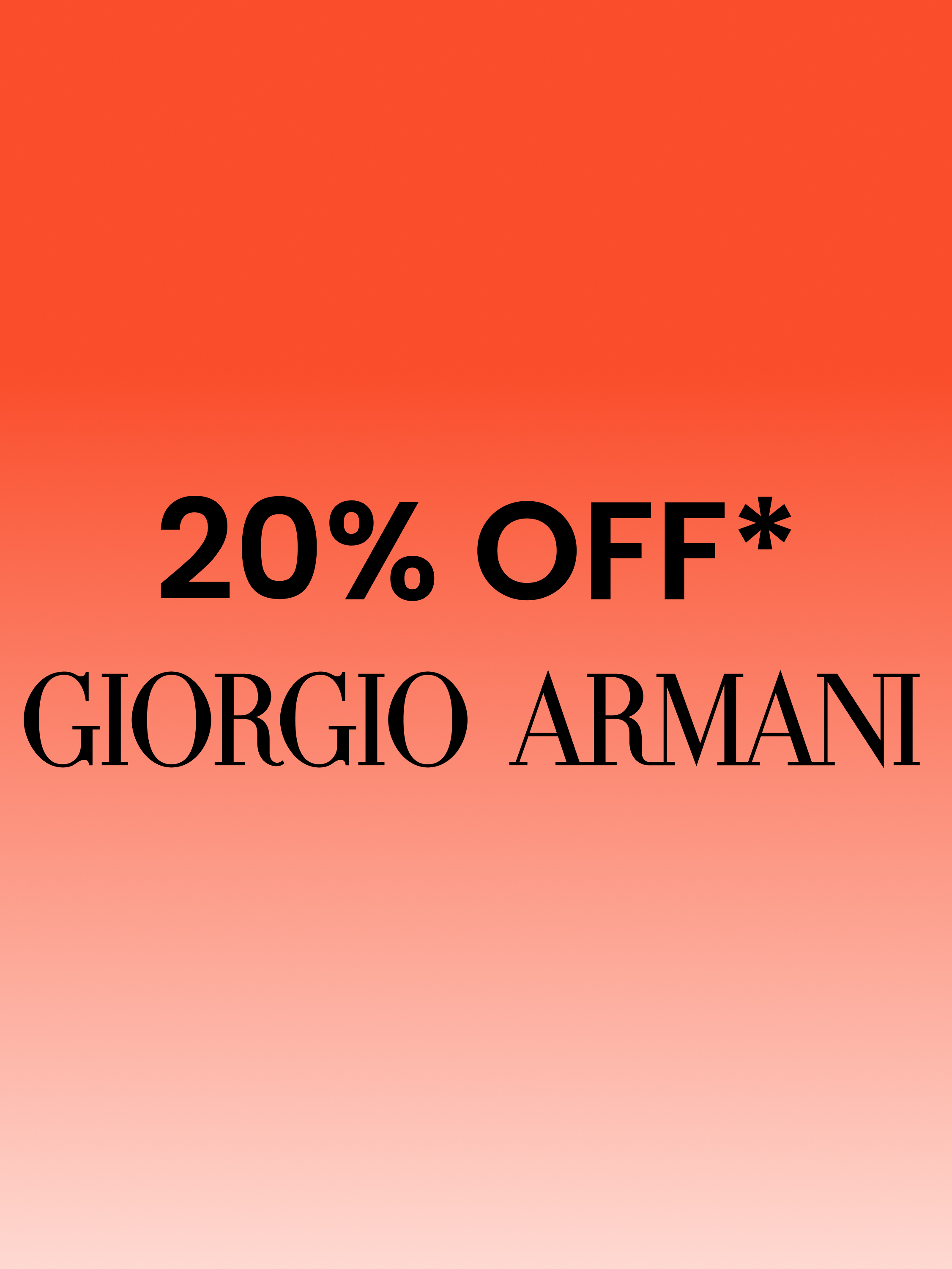 Click here to shop 20% off Giorgio Armani now.