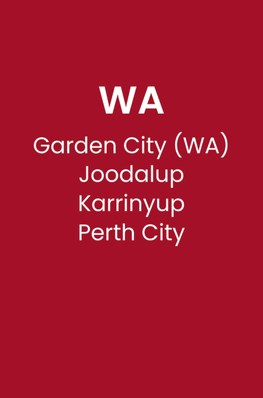 WA - Garden City, Joondalup, Karrinyup, Perth City