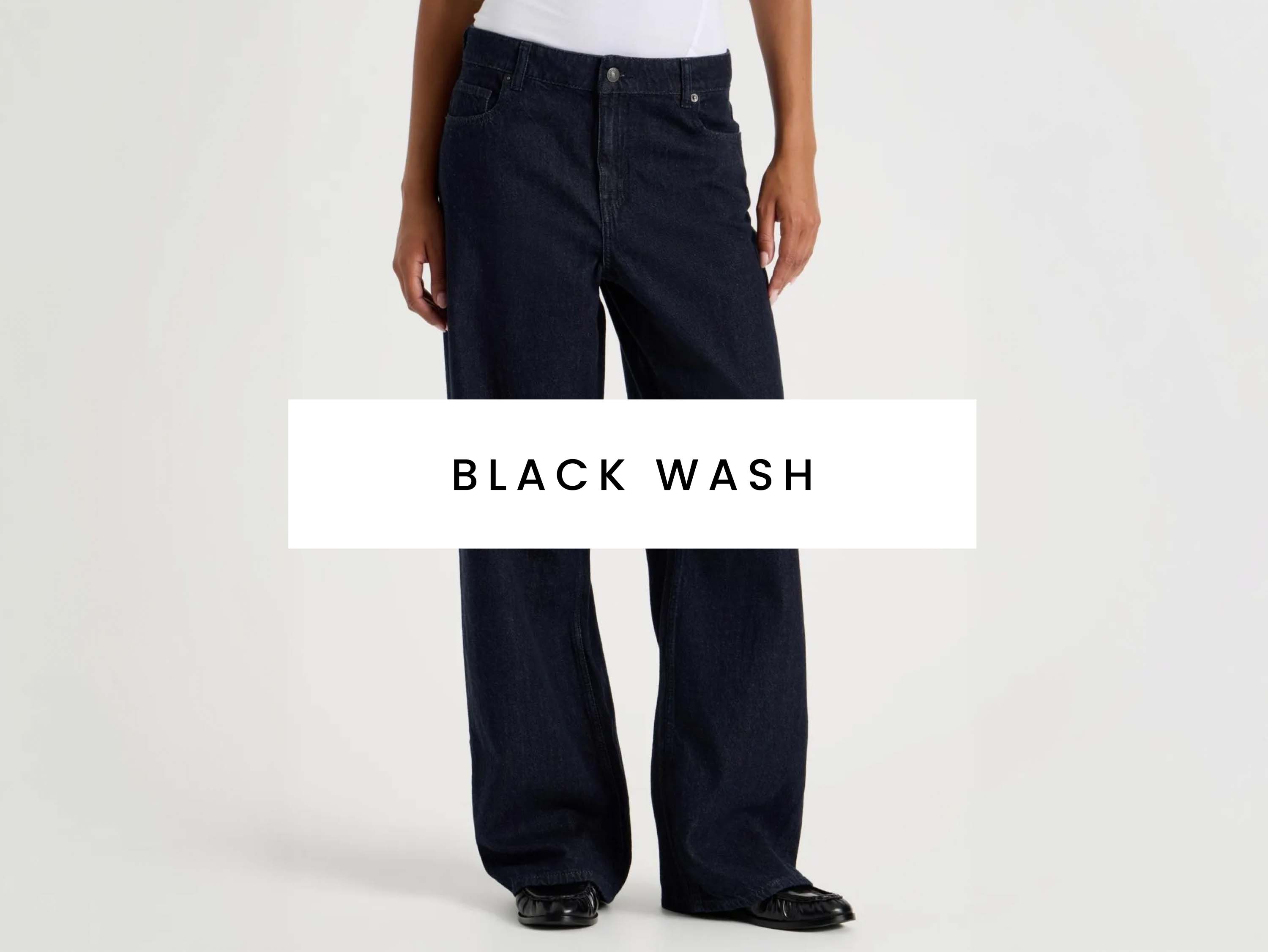 Shop Black Wash Jeans now