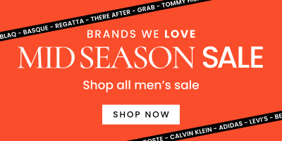 Shop the men's mid season sale. Click here to shop now.