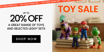 Up to 20% off a great range of toys and selected lego sets. Click here to shop now.