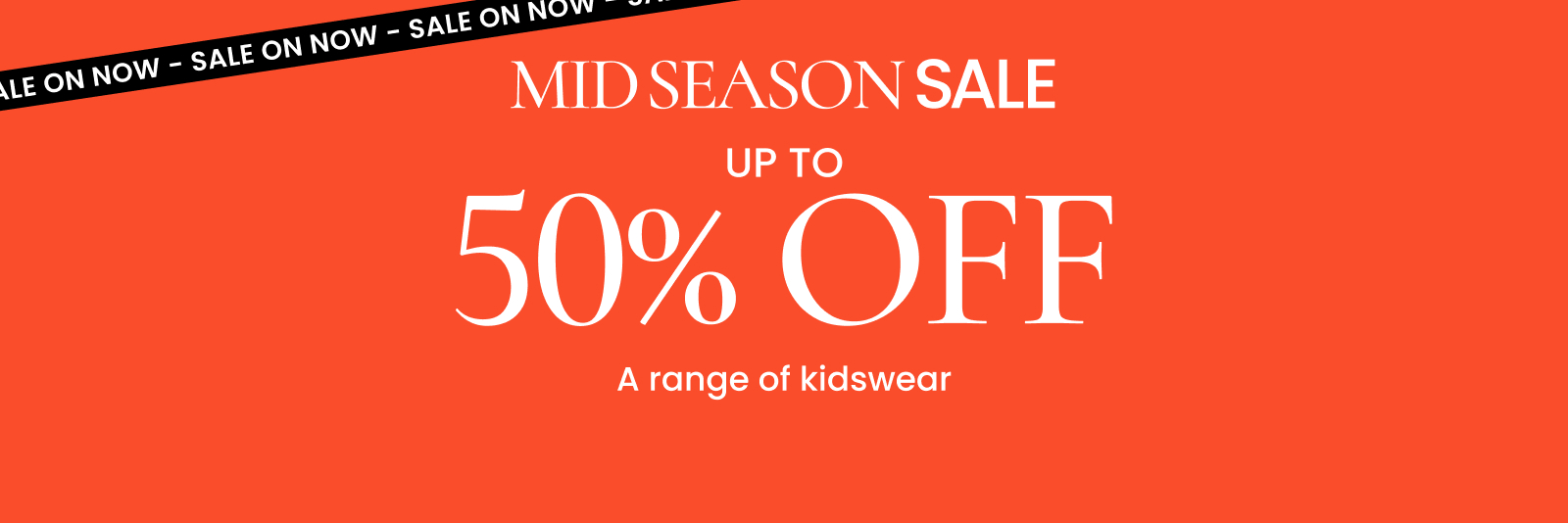 Mid Season Sale. Shop all kids' sale. Shop now.