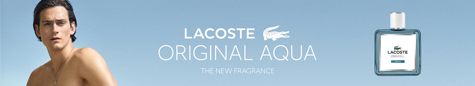 Lacoste, original aqua. The new fragrance.