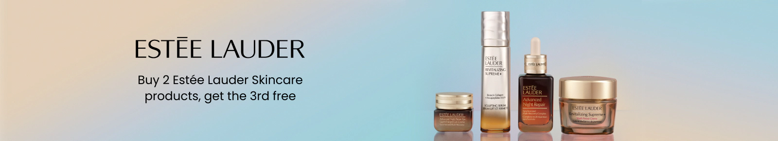 Buy 2 Estée Lauder skincare products, get the 3rd free