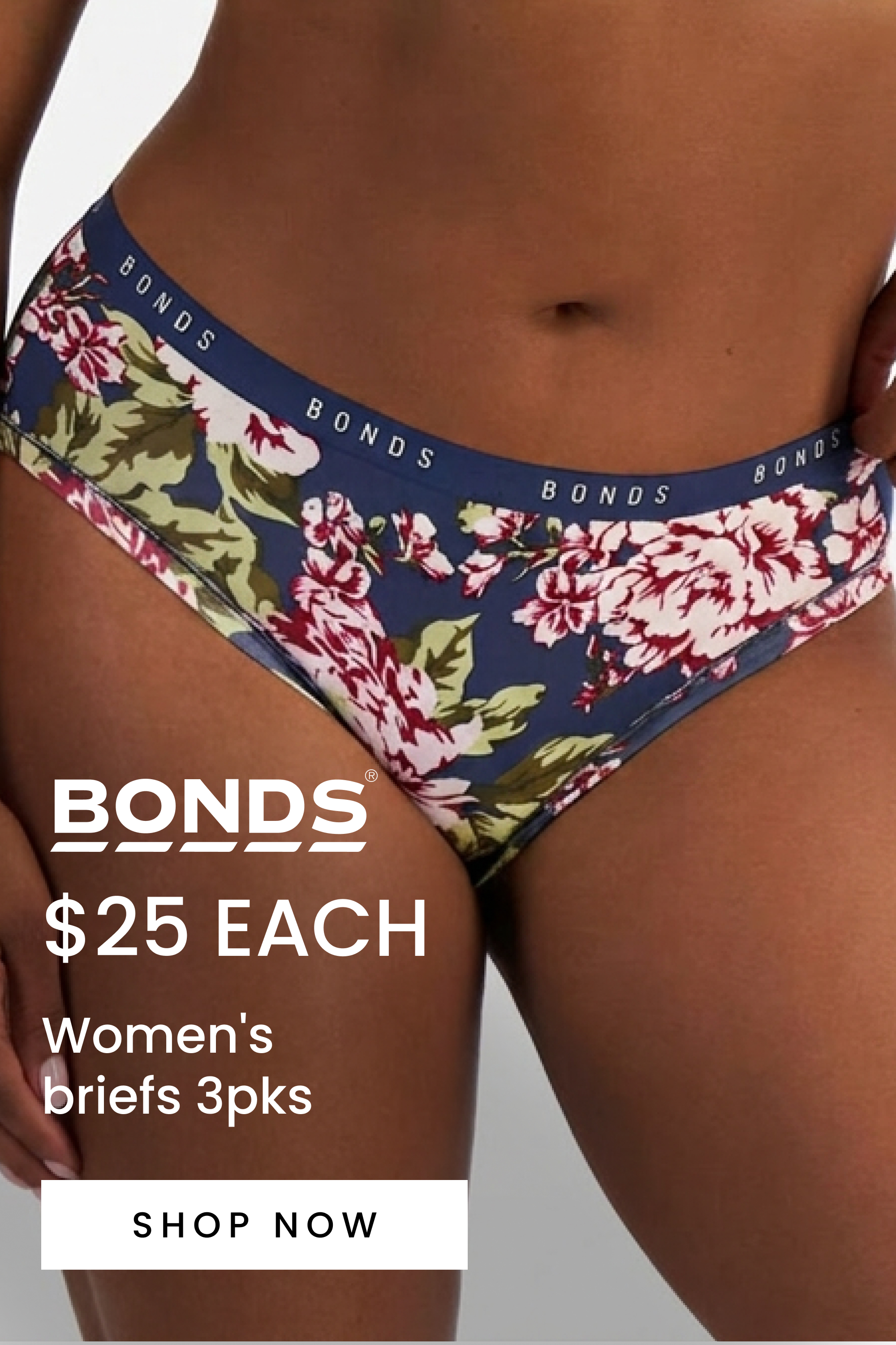 BONDS women's briefs 3pks $25ea. Shop Now