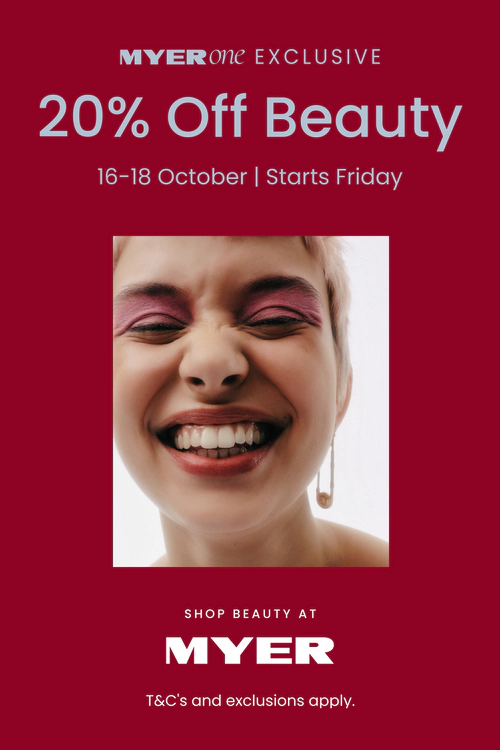 My Beauty Sale. 20% Off Beauty. 3 Days Only.