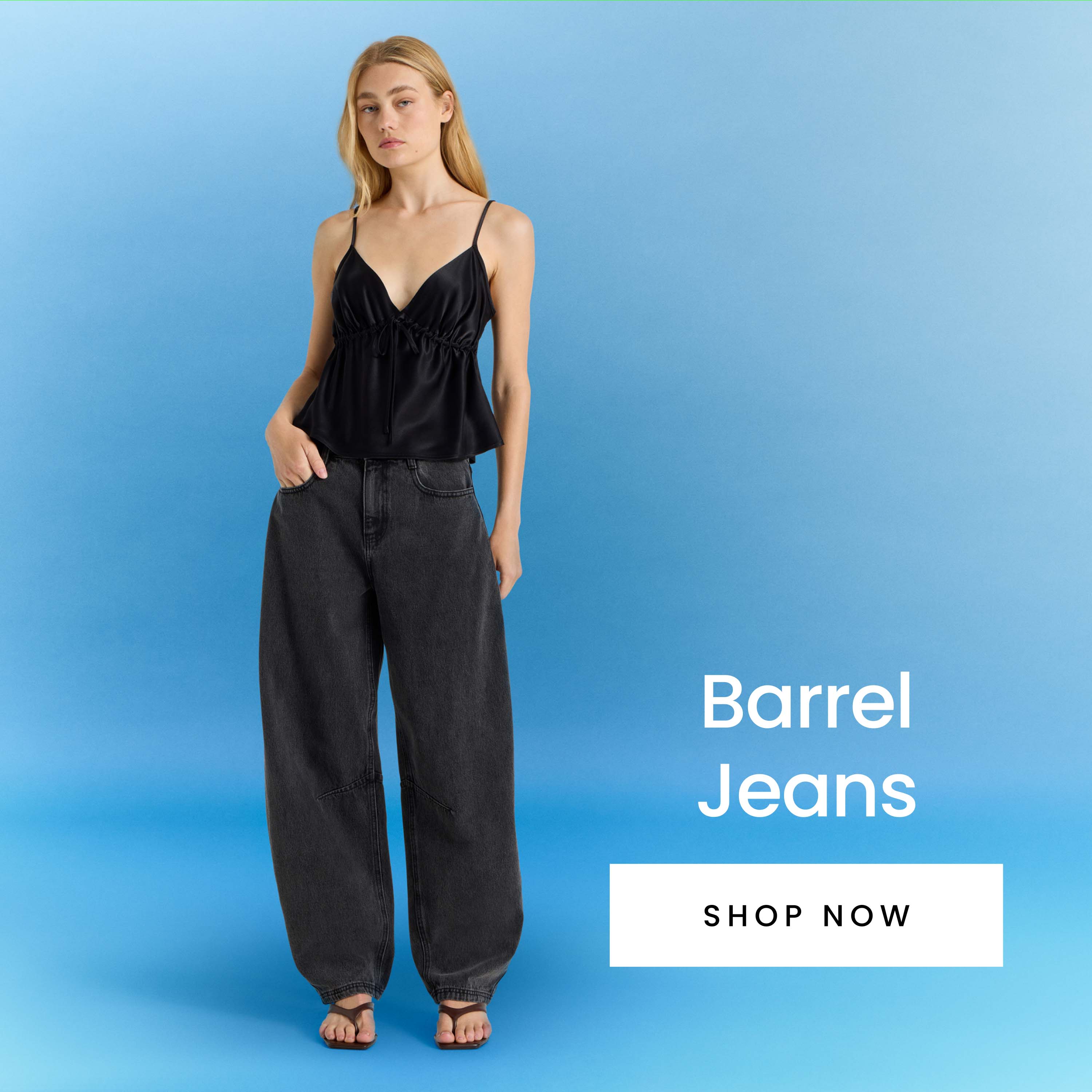 Women's curve denim jeans. Shop now.