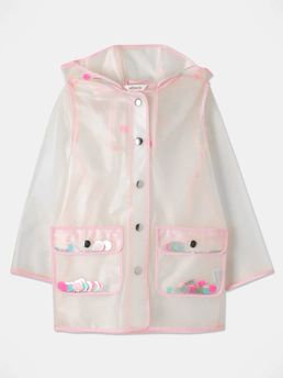 Store Delivery Wk: S26
Item Description: HOODED RAINCOAT W/ CONTRAST BINDING - CLEAR/ASSORTED GLITTER
Colour: ASSORTED
Image Type: Online & *EDITED Hi-Res
