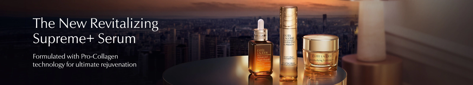 The new revitalising supreme plus serum. Formulated with Pro-Collagen technology for ultimate rejuvination.