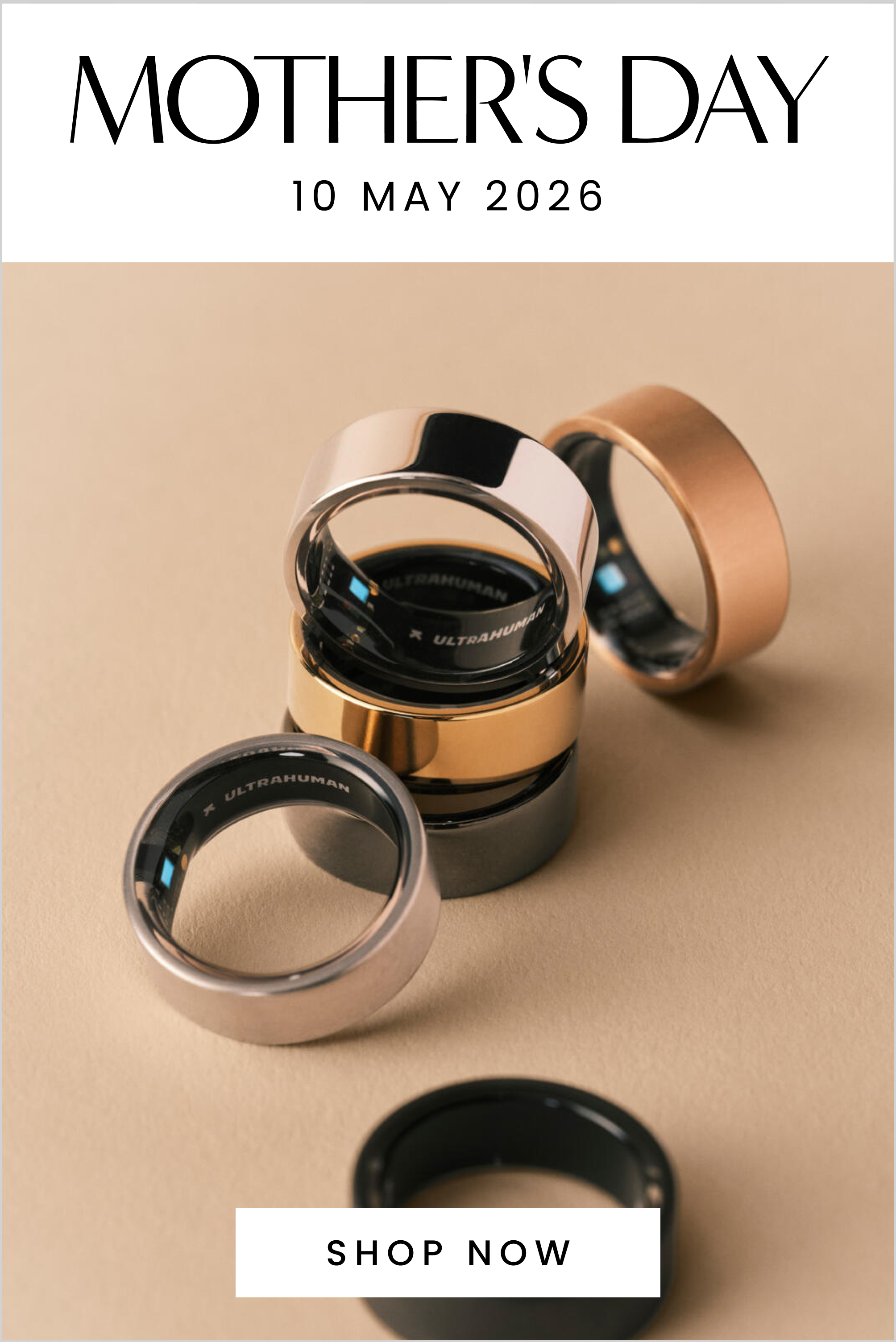 Mother's Day 10 May 2026. Shop Now