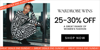 25-30% off a great range of womens and mens fashion. Click here to shop now.