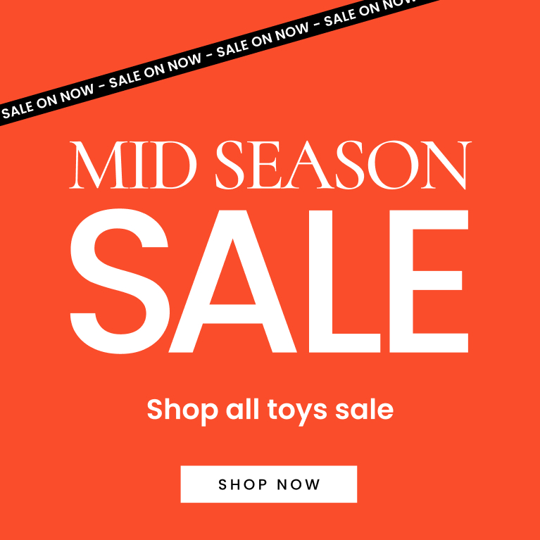 Mid season sale. Shop all toys sale. Shop now.