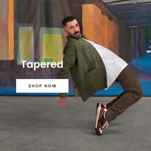 Men's tapered jeans. Shop now.