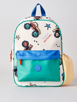 Store Delivery Wk: S05
Item Description: MILKSHAKE
  BOYS AJBS26500 BACKPACK MONSTER TRUCK AOP - TAN
Colour: ASSORTED
Image Type: Online
  & *EDITED Hi-Res